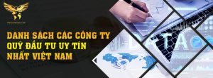 danh sách công ty quỹ đầu tư